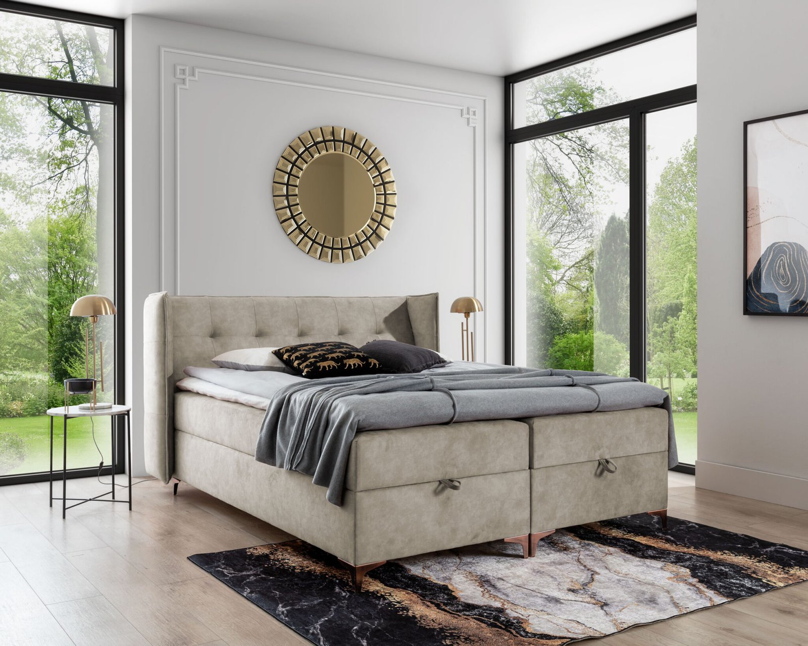 Lotos boxspring s dzepicastim jezgrima 140,160,180x200cm - Slika 4