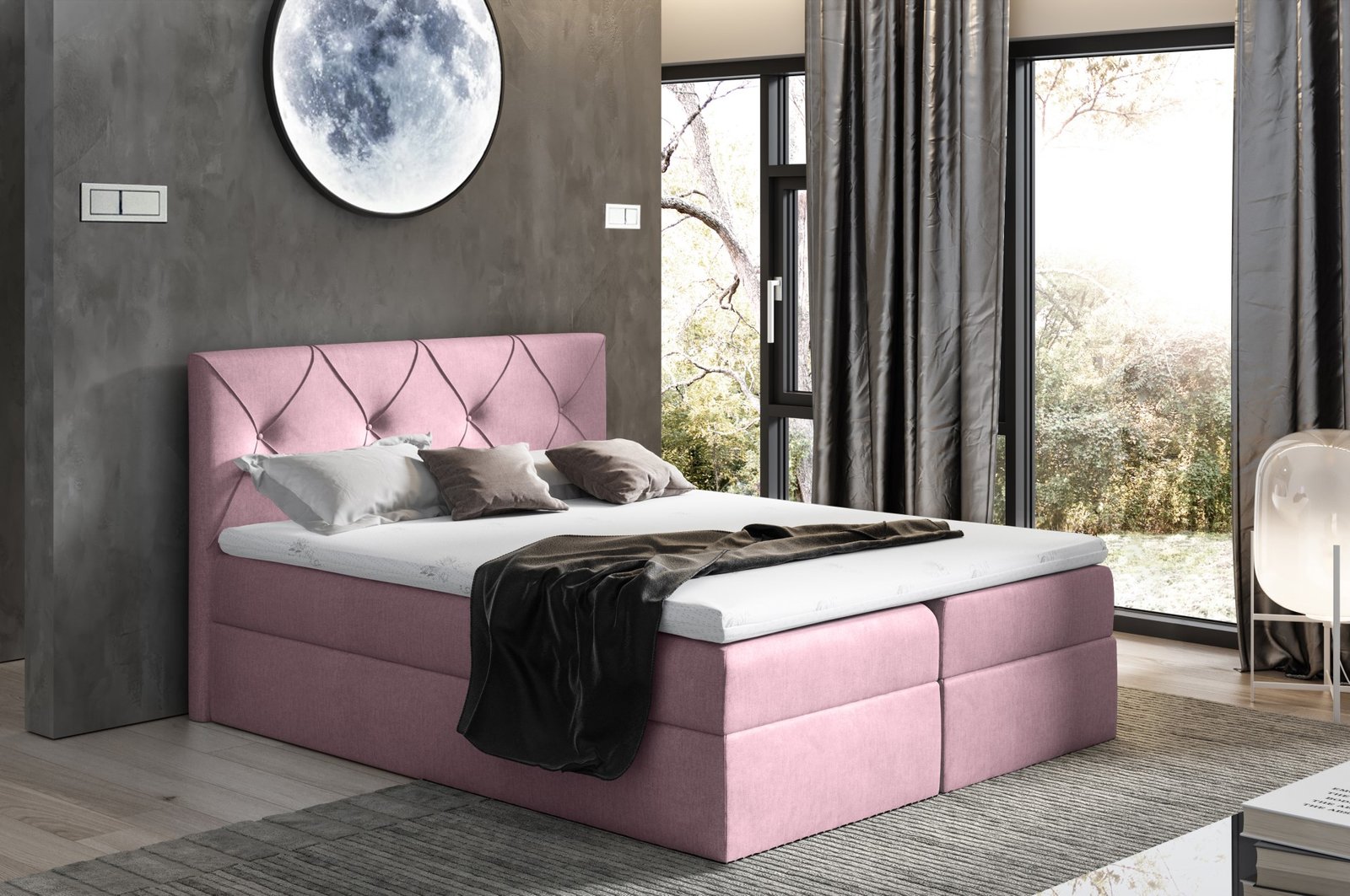 Crystal boxspring 120,140,160,180,200x200cm