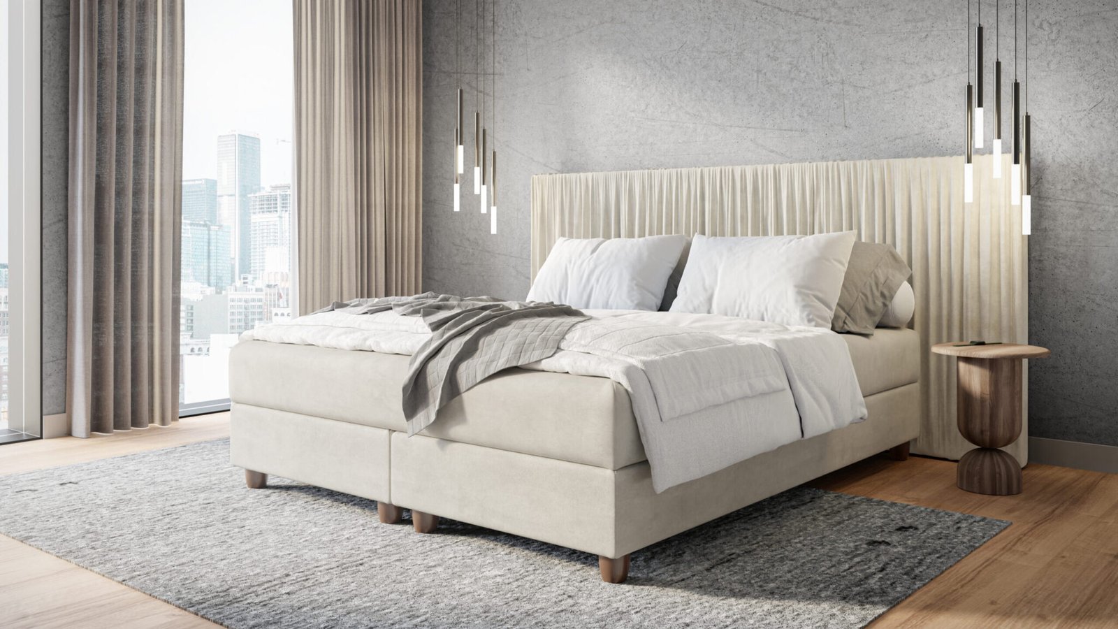 Wide boxspring 90-200x200cm