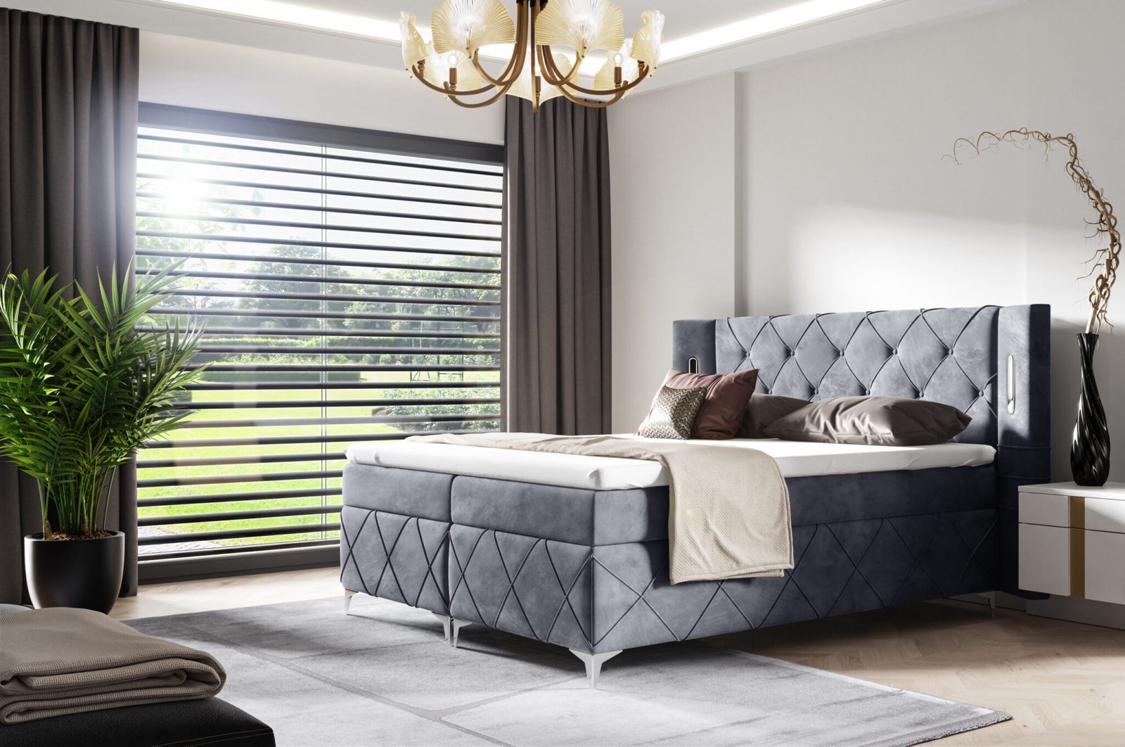 Fokus led boxspring s dzepicastim jezgrima 120,140,160,180,200x200cm - Slika 2