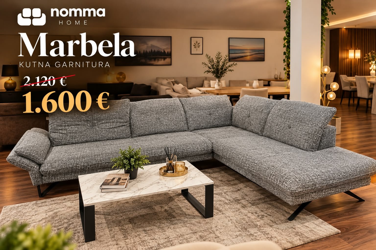Kutna garnitura MARBELA