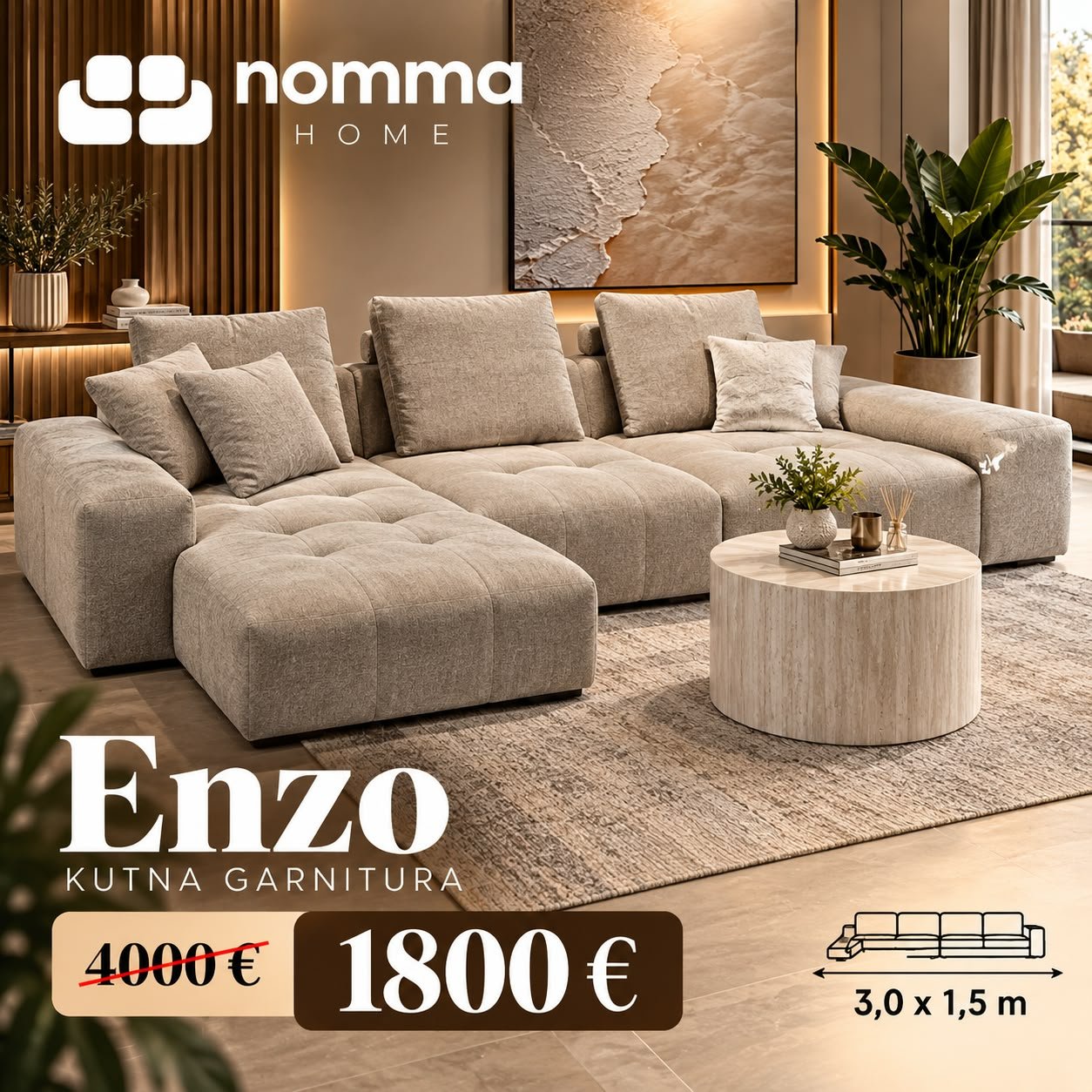 Kutna garnitura ENZO